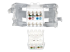 Eaton Tripp Lite Series Cat6 / Cat5e Keystone Jack, 180-Degree Toolless - Tillbaka
