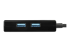 StarTech.com USB 3.0 till Gigabit-nätverksadapter med inbyggd USB-hubb med 2 portar - Framsidan
