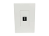 Eaton Tripp Lite Series Single-Gang 1-Port Wall Plate Keystone Cat5/Cat6 USB HDMI Dport RCA - Framsidan
