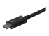 StarTech.com 2.6ft (80cm) Thunderbolt 3 Cable, 40Gbps, 100W PD, 4K/5K Video, Thunderbolt-Certified, Compatible w/ TB4/USB 3.2/DisplayPort - Närbild