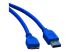 Eaton Tripp Lite Series USB 3.0 SuperSpeed Device Cable (A to Micro-B M/M), Blue, 6 ft. (1.83 m) - Vänster vinkel
