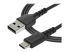 StarTech.com 2 m USB 2.0 till USB-C-kabel -&nbsp;svart&nbsp; - Höger vinkel