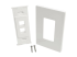 Eaton Tripp Lite Series Single-Gang 2-Port Wall Plate Keystone Cat5/Cat6 USB HDMI Dport RCA - Flera vinklar