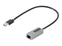 StarTech.com USB till Ethernet-adapter, USB 3.0 till 10/100/1000 Gigabit Ethernet LAN-omvandlare för bärbara datorer, 30 cm ansluten kabel, USB till RJ45-adapter, NIC-adapter, USB-nätverksadapter - Höger vinkel
