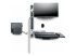 StarTech.com Wall Mount Workstation, VESA Mount For 32" Monitors (22lb/10kg), Fully Articulating Arms For Single Monitor Mount & Keyboard Tray, Includes Desktop Computer/PC Bracket - Närbild