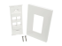Eaton Tripp Lite Series Single-Gang 4-Port Wall Plate Keystone Cat5/6 USB HDMI Dport RCA - Insida