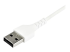 StarTech.com 2 m USB 2.0 till USB-C-kabel -&nbsp;vit - Närbild