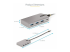 StarTech.com 4-Port USB-C Hub with USB-C DP Alt Mode Video Output 4K 60Hz, 3x USB-A, 1x USB-C, 100W Power Delivery Pass-Through, USB 3.2 Gen 2 (10Gbps), Portable USB Type-C to USB Type-A/C - Flera vinklar