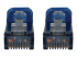 Eaton Tripp Lite Series Cat6a 10G Snagless Shielded Slim STP Ethernet Cable (RJ45 M/M), PoE, Blue, 15 ft. (4.6 m) - Närbild