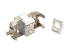 Eaton Tripp Lite Series Cat6a Keystone Jack with Dust Shutter, 180-Degree Toolless - Insida