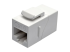 Eaton Tripp Lite Series Straight-Through Modular In-Line Snap-In Coupler - Höger vinkel