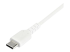 StarTech.com 2 m USB 2.0 till USB-C-kabel -&nbsp;vit - Närbild