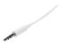 StarTech.com 3m White Slim 3.5mm Stereo Audio Cable - Höger vinkel